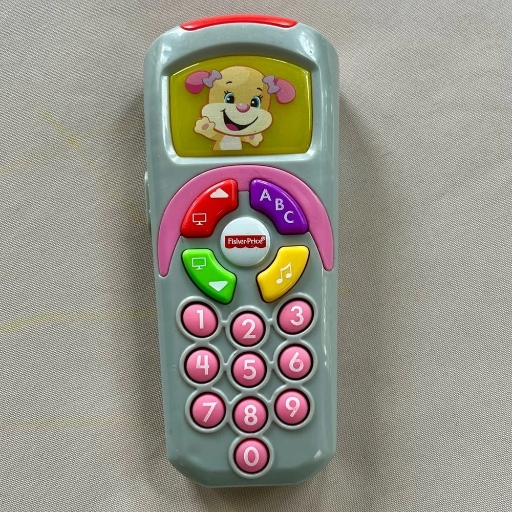 Fisher-Price Interactive Learning Remote - Gray and Pink